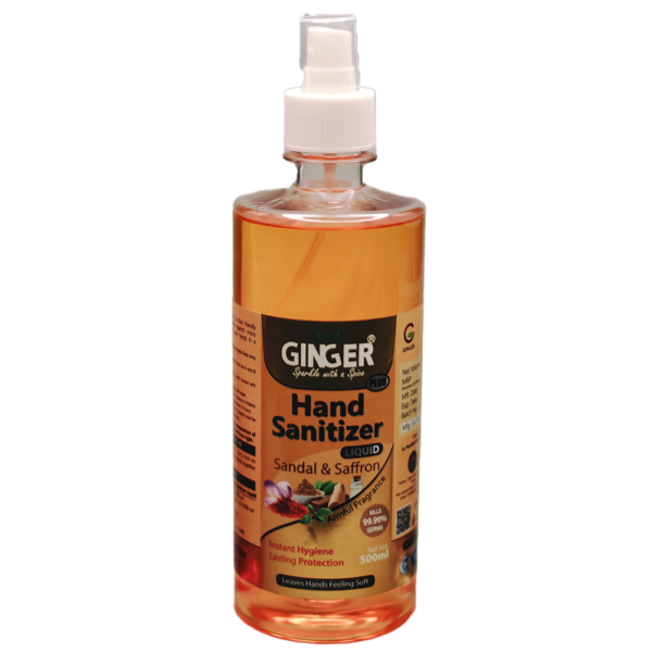 Hand Sanitizer 500ml Sandal & Saffron Flavor