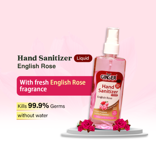 Hand Sanitizer 100ml English Rose Flavor - Image 3