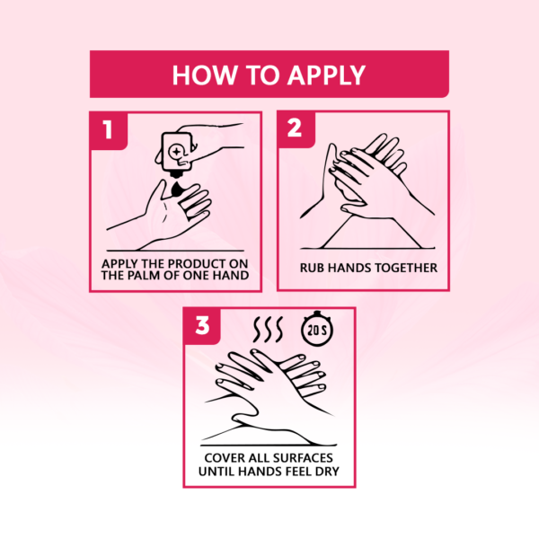 Hand Sanitizer 100ml English Rose Flavor - Image 4